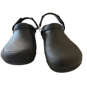 Crocs Bistro Pro LiteRide Black Clogs Orange Insole Slip Resistant M10 W12